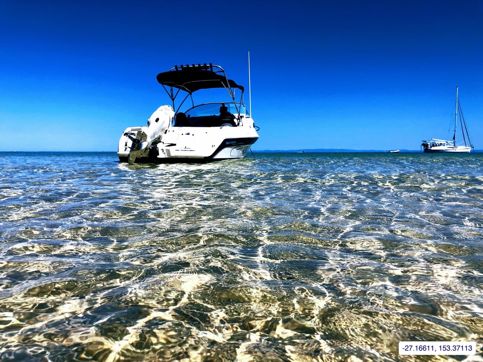Photograph taken near Moreton Island