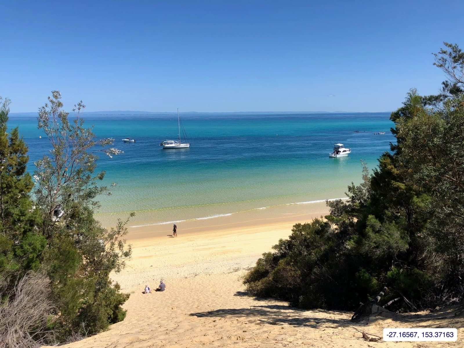 Photograph taken near Moreton Island