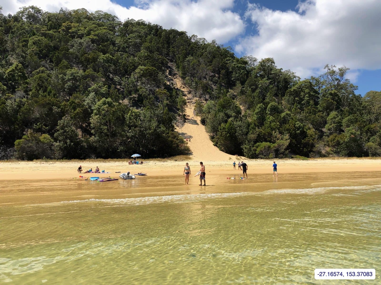 Photograph taken near Moreton Island
