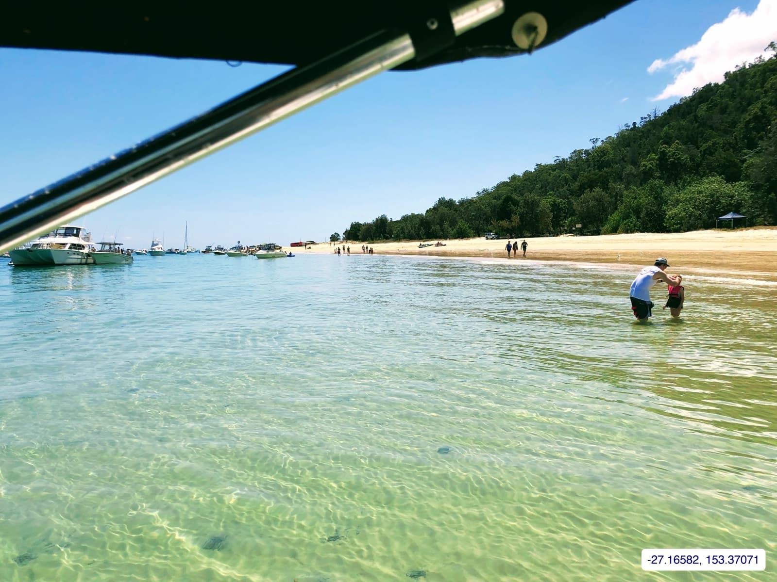 Photograph taken near Moreton Island