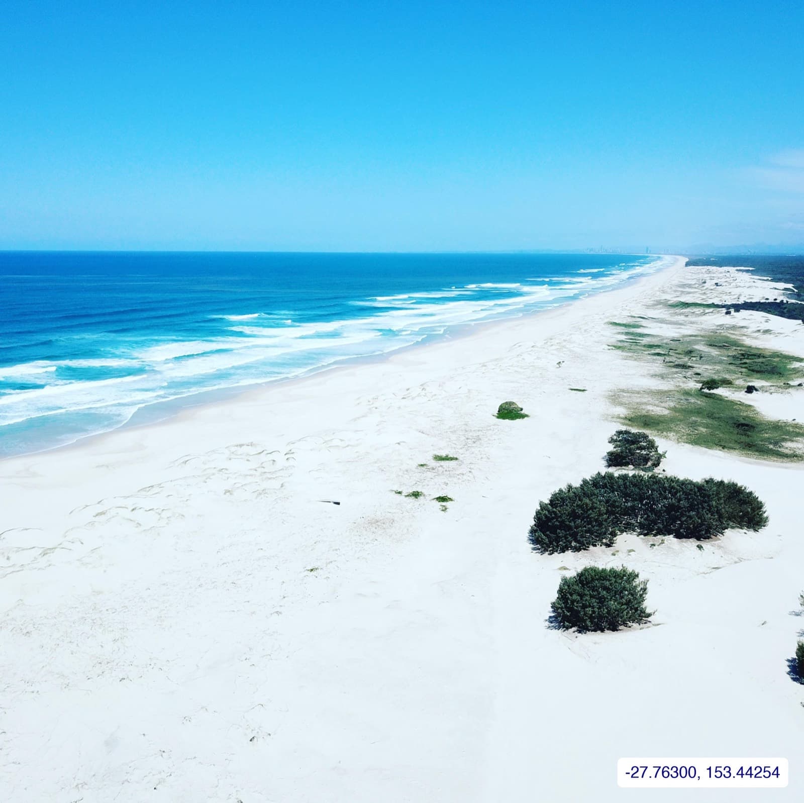 Photograph taken near South Stradbroke Island