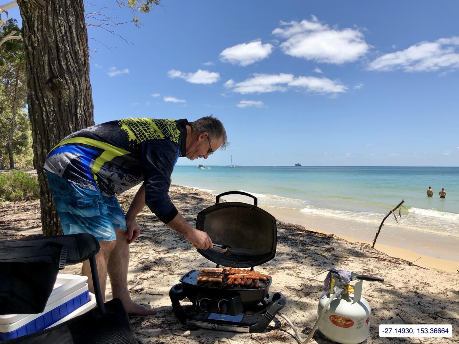 Photograph taken near Moreton Island