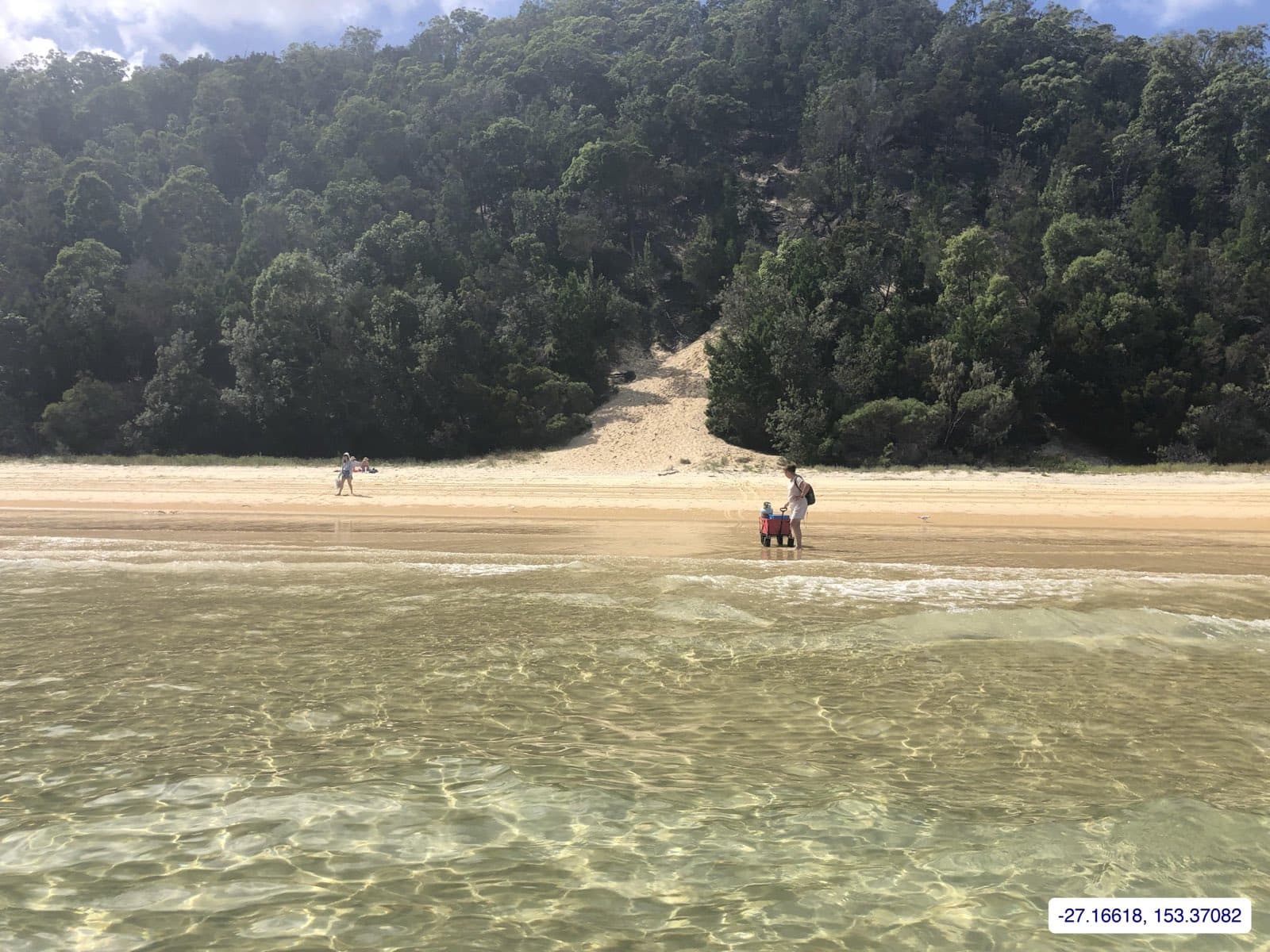 Photograph taken near Moreton Island