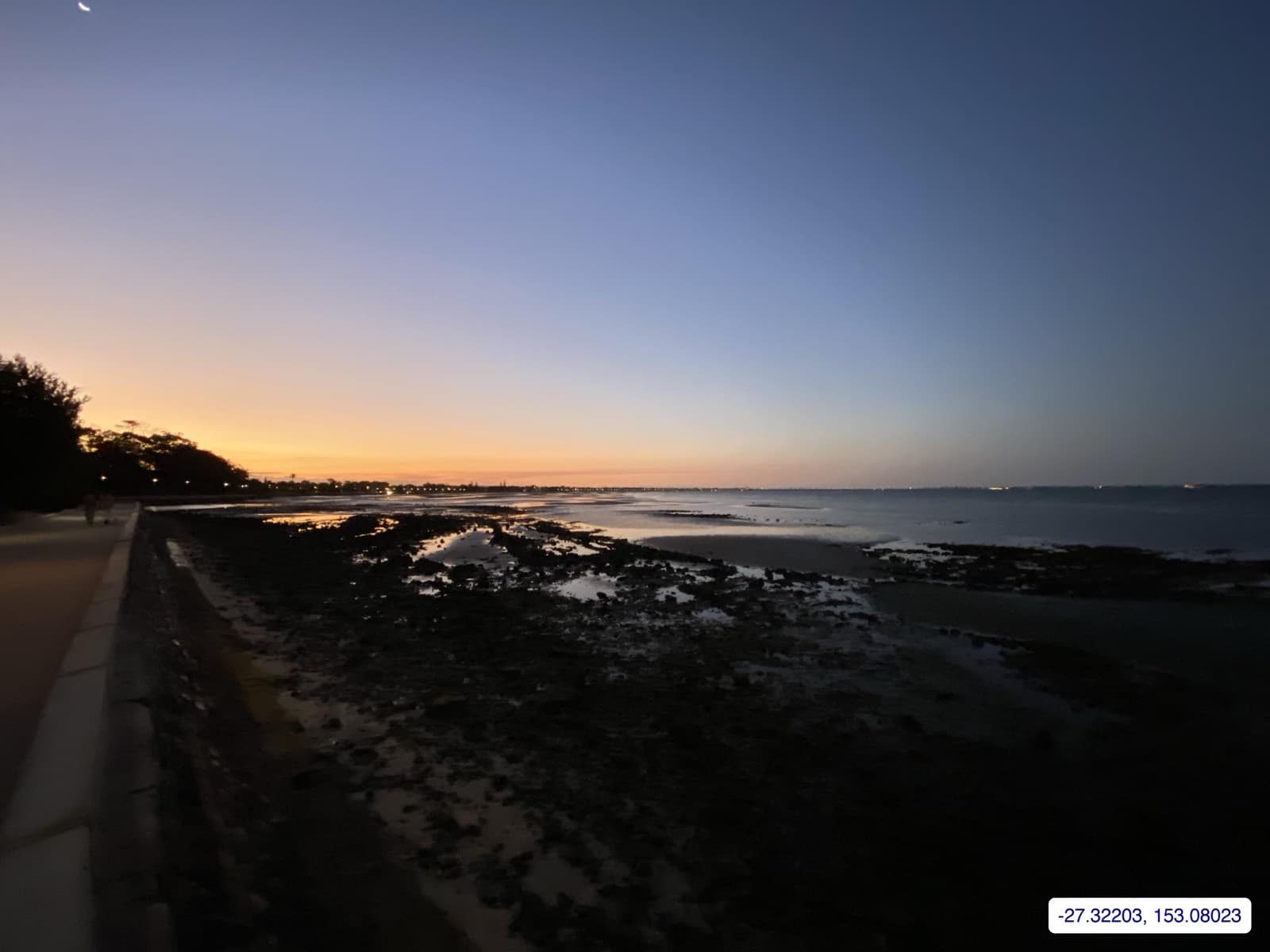 Photograph taken near Moreton Bay mainland