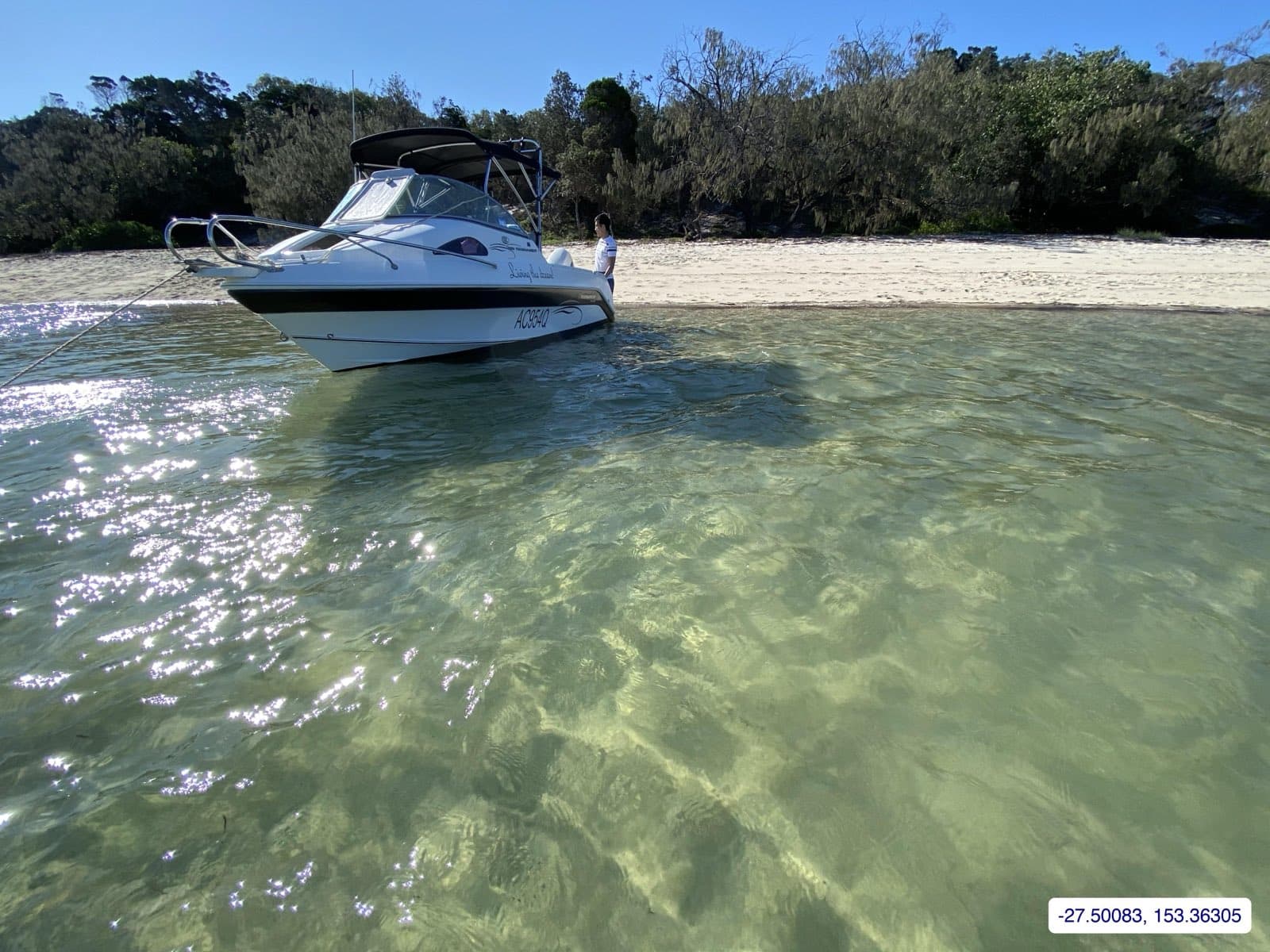 Photograph taken near Peel Island
