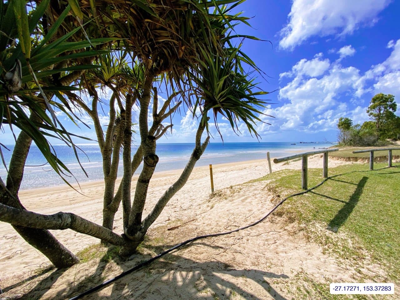 Photograph taken near Moreton Island