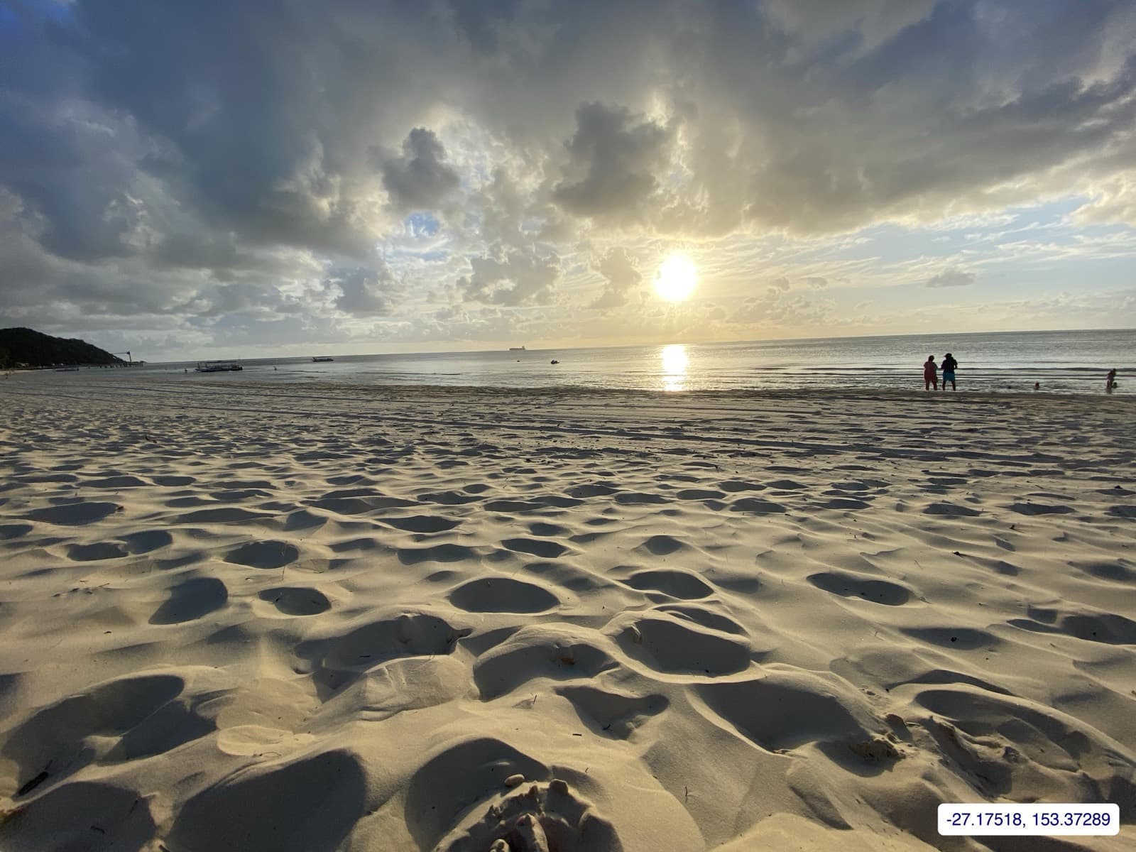 Photograph taken near Moreton Island