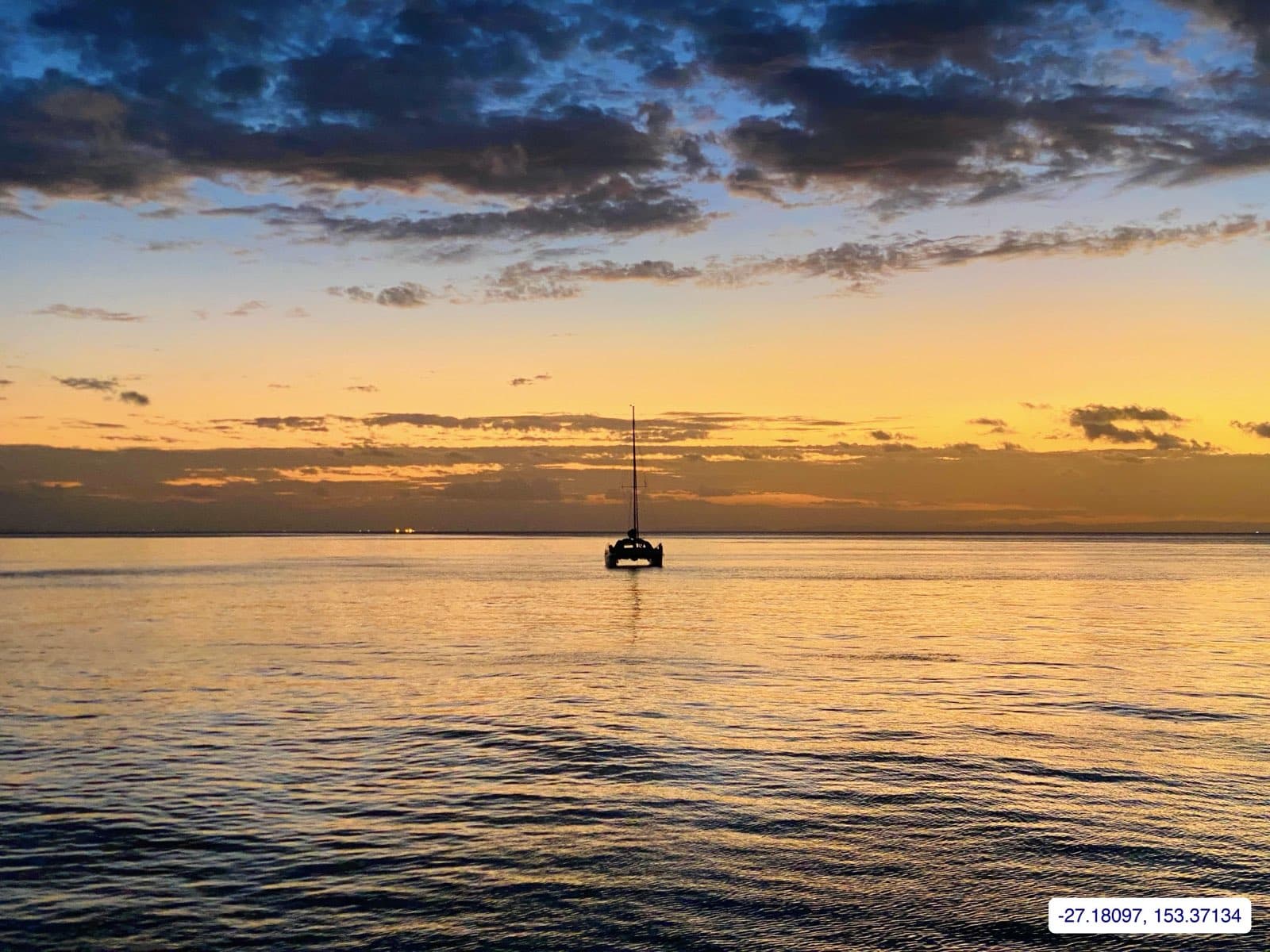 Photograph taken near Moreton Island