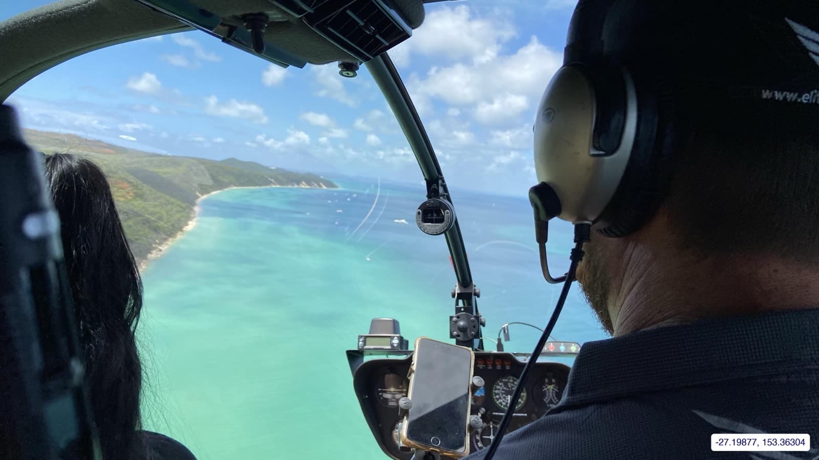 Photograph taken near Moreton Island