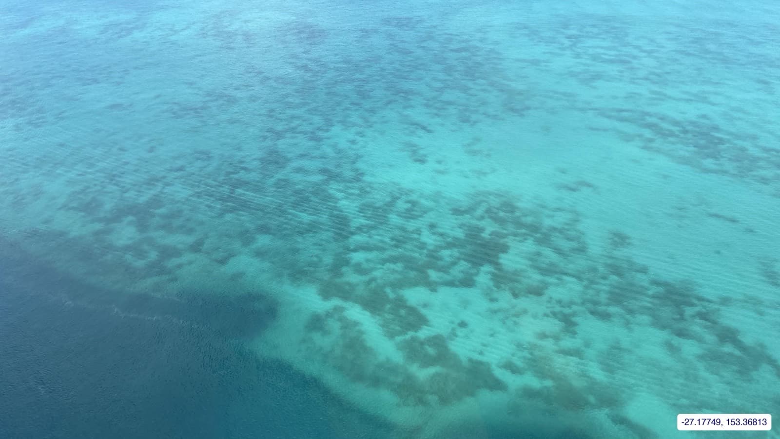 Photograph taken near Moreton Island