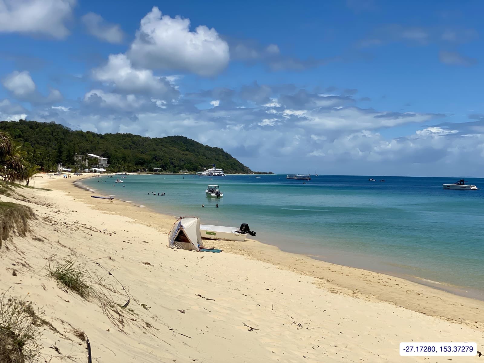 Photograph taken near Moreton Island