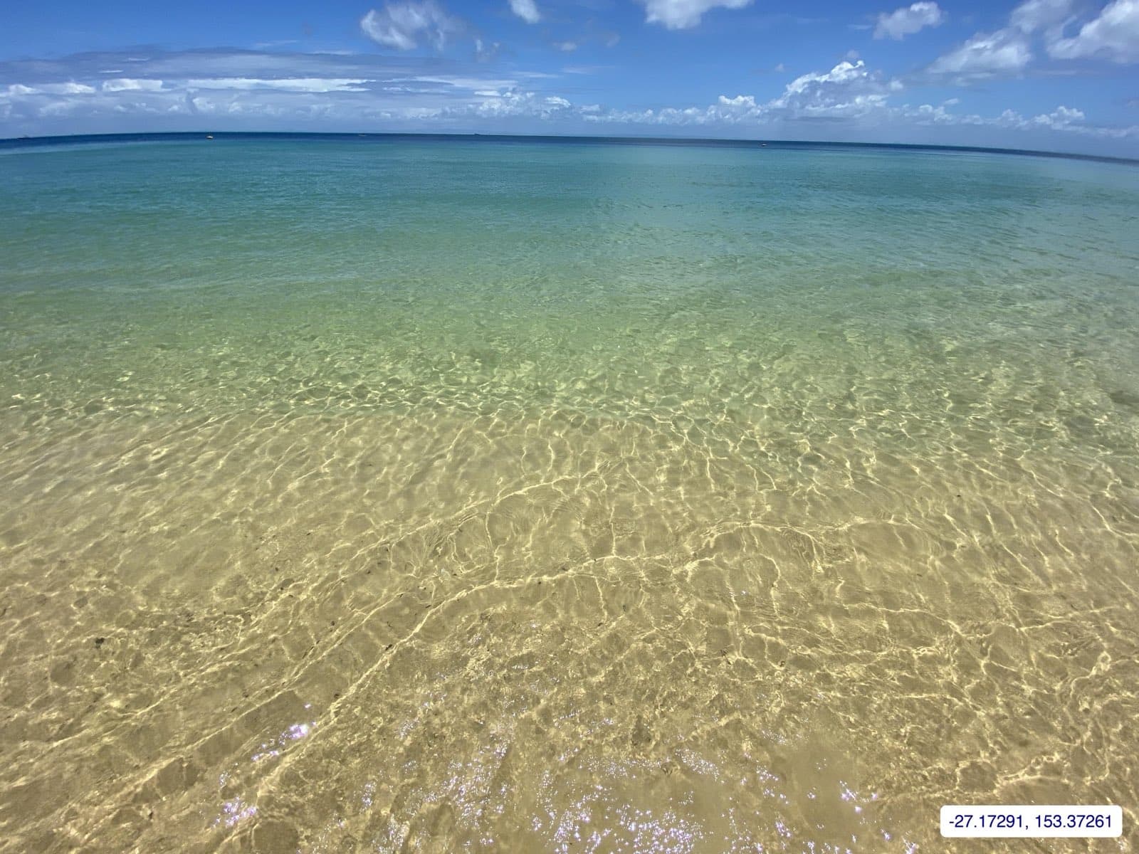 Photograph taken near Moreton Island