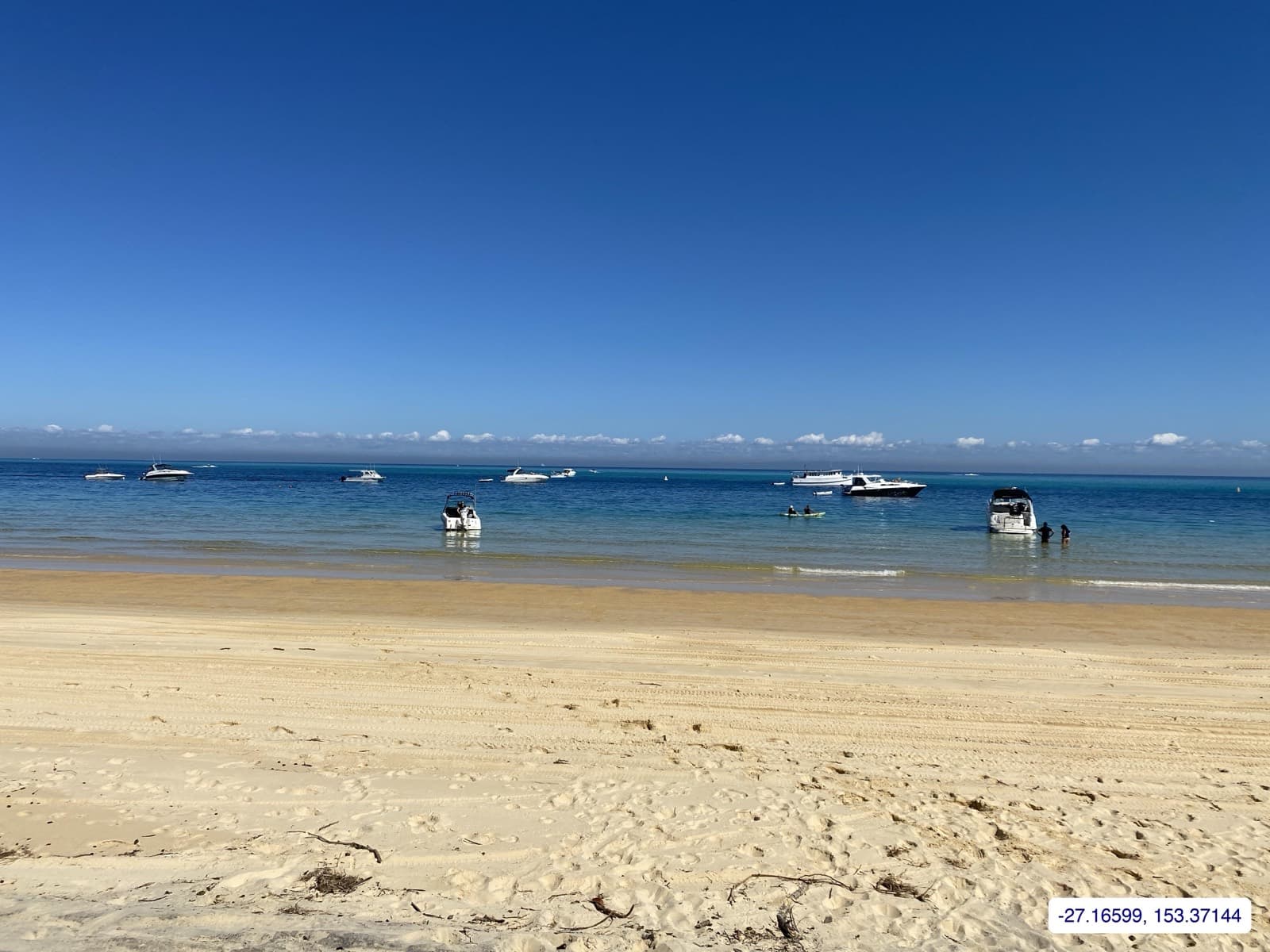 Photograph taken near Moreton Island