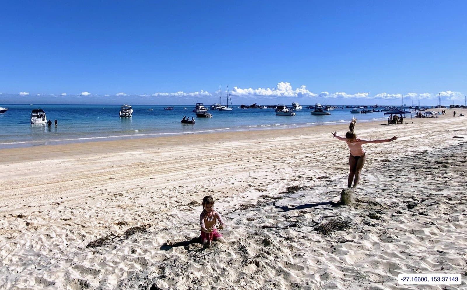 Photograph taken near Moreton Island