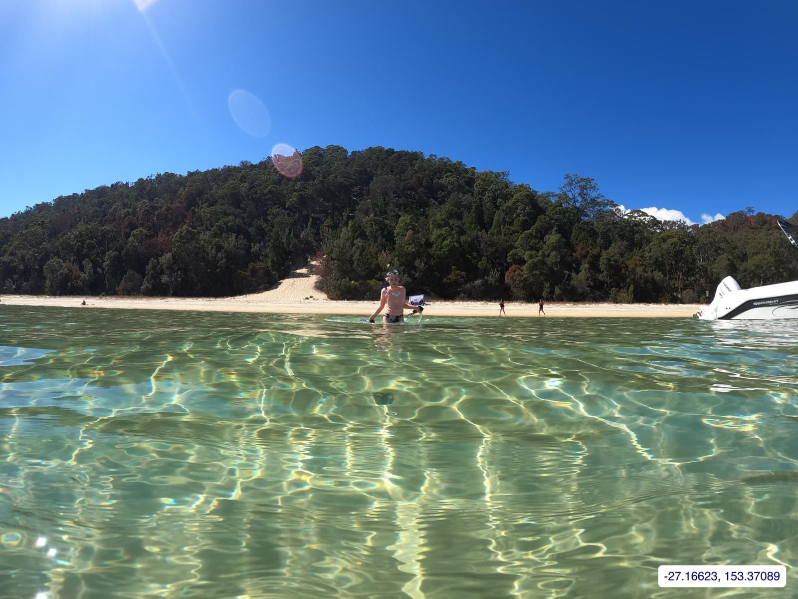 Photograph taken near Moreton Island