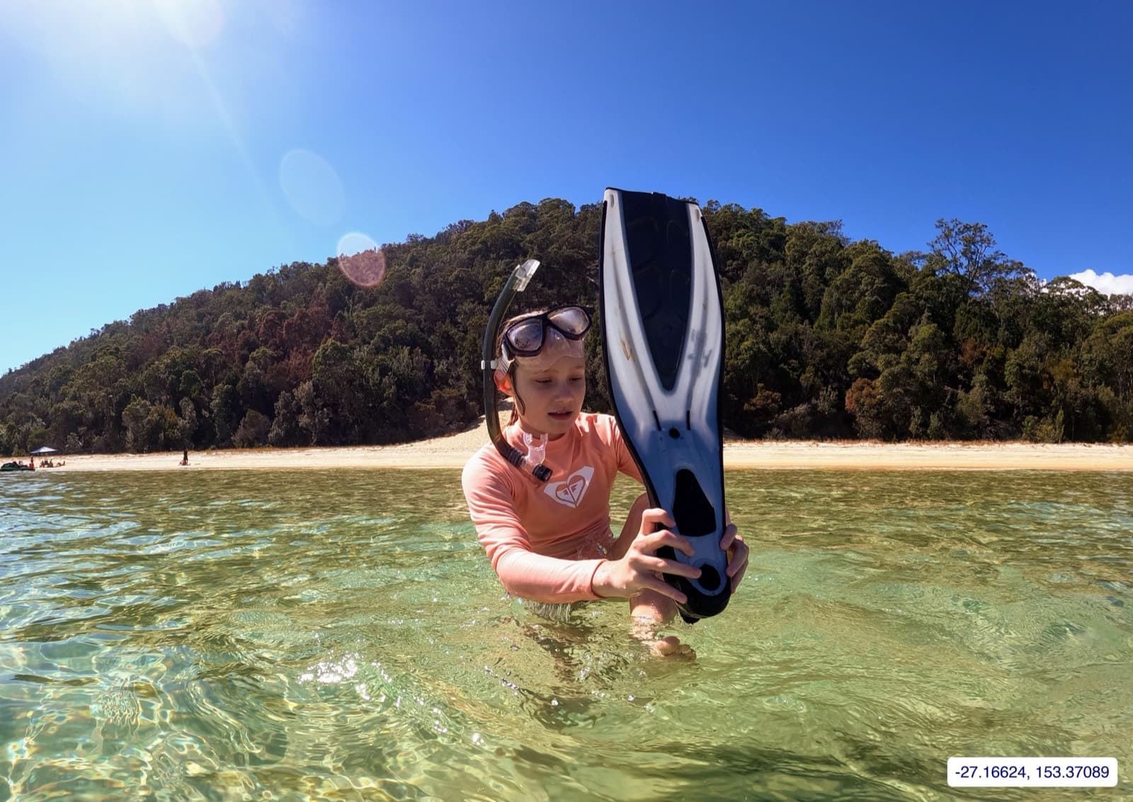 Photograph taken near Moreton Island