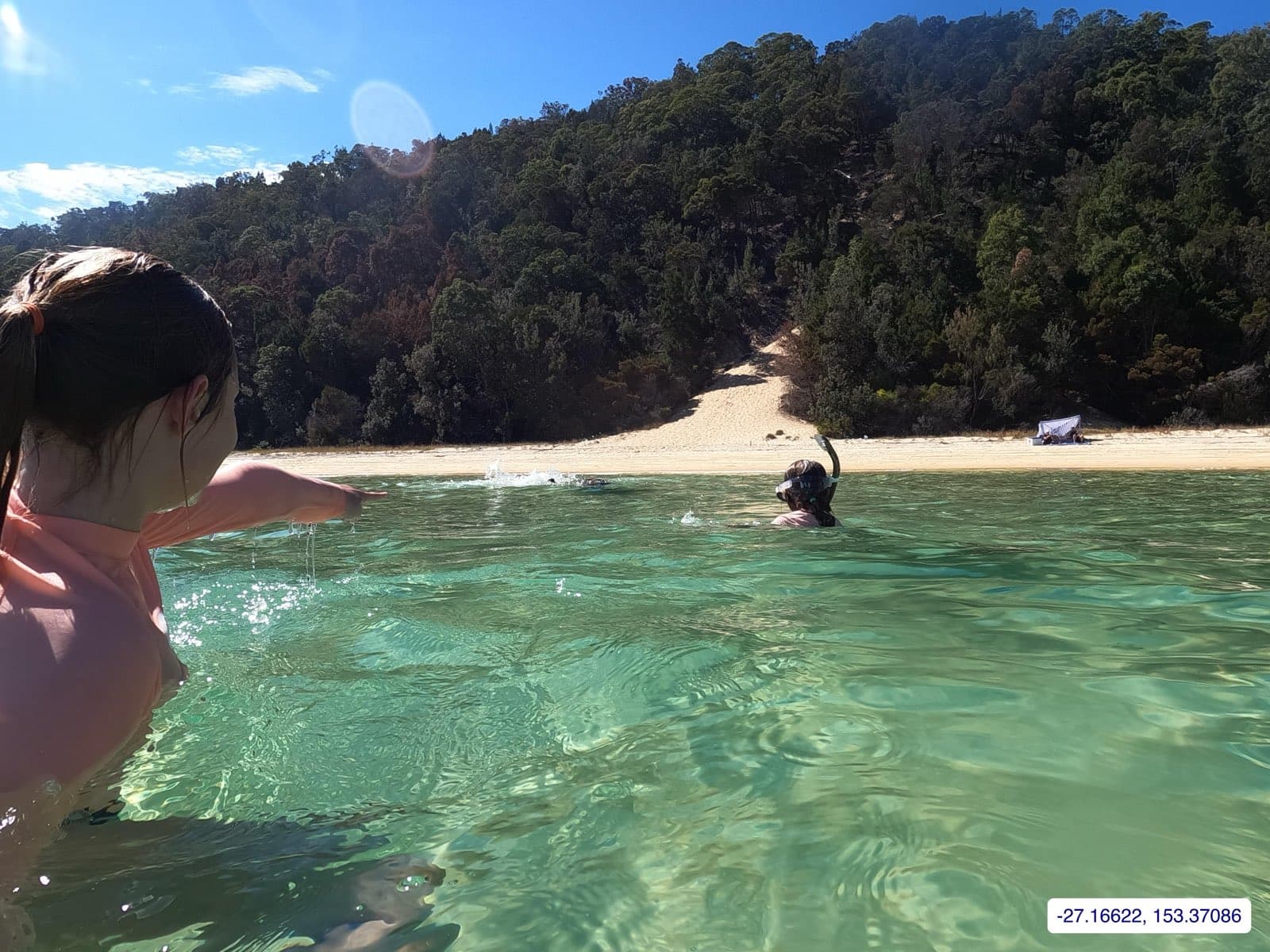 Photograph taken near Moreton Island
