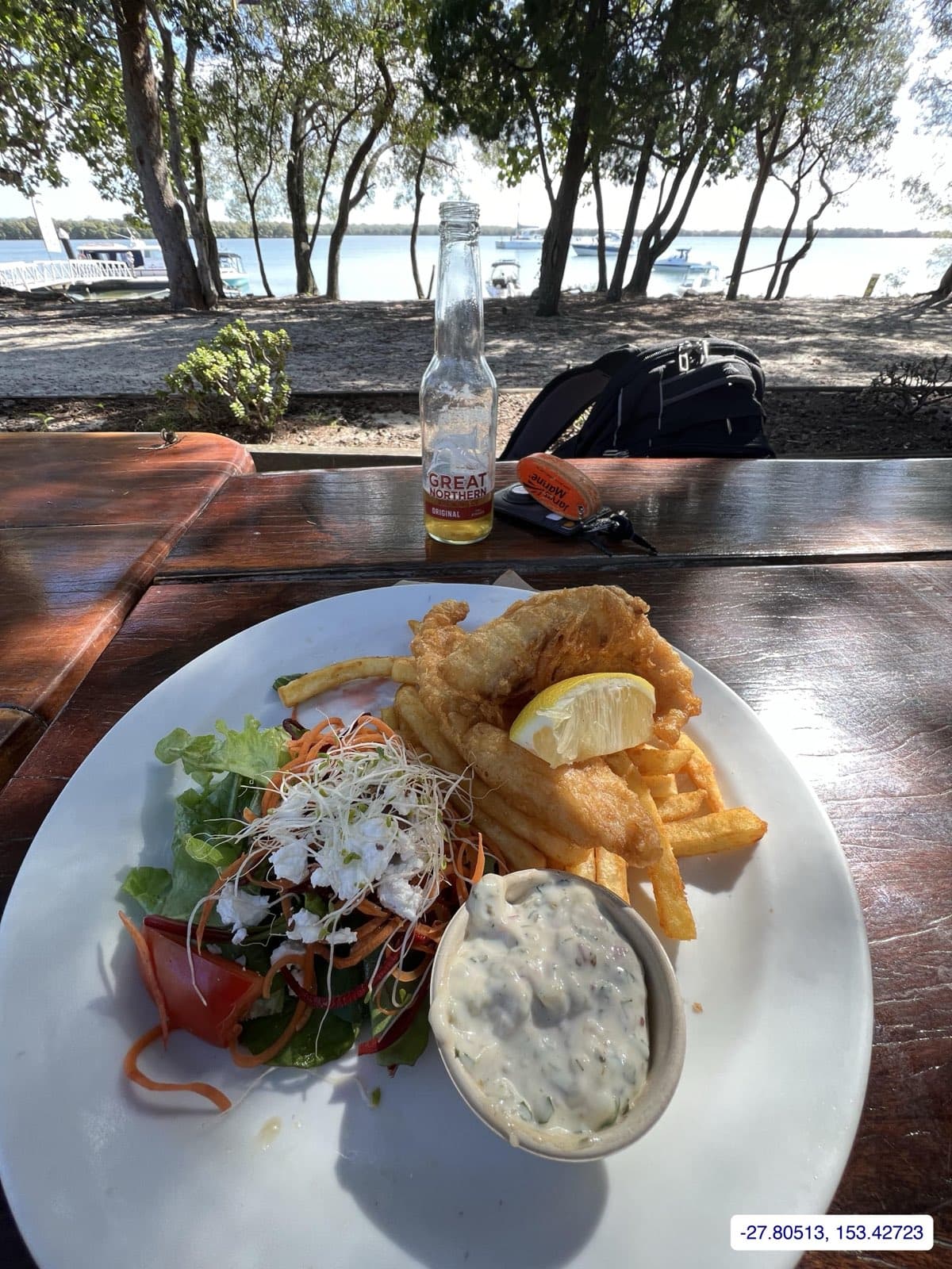 Photograph taken near South Stradbroke Island
