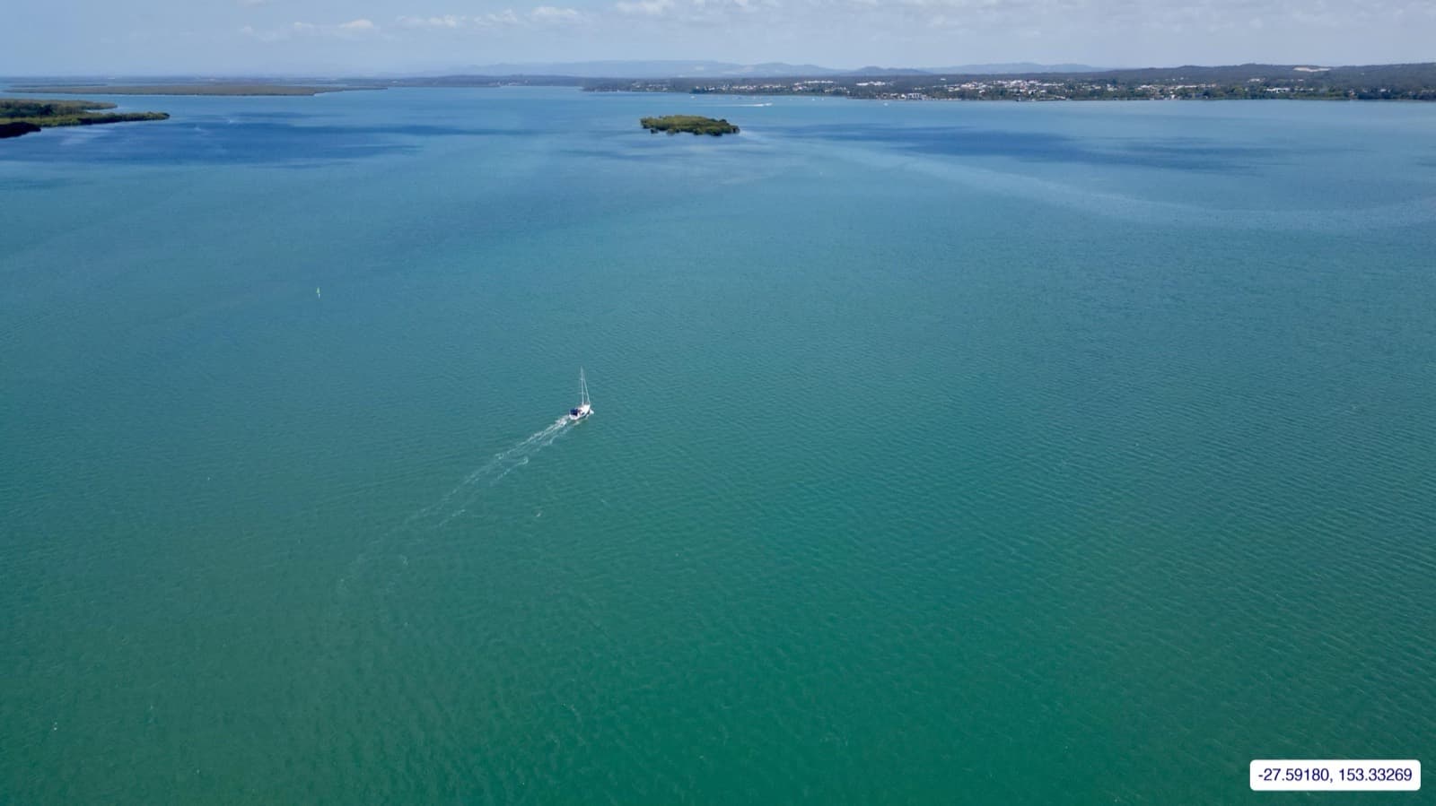 Photograph taken near Moreton Bay mainland