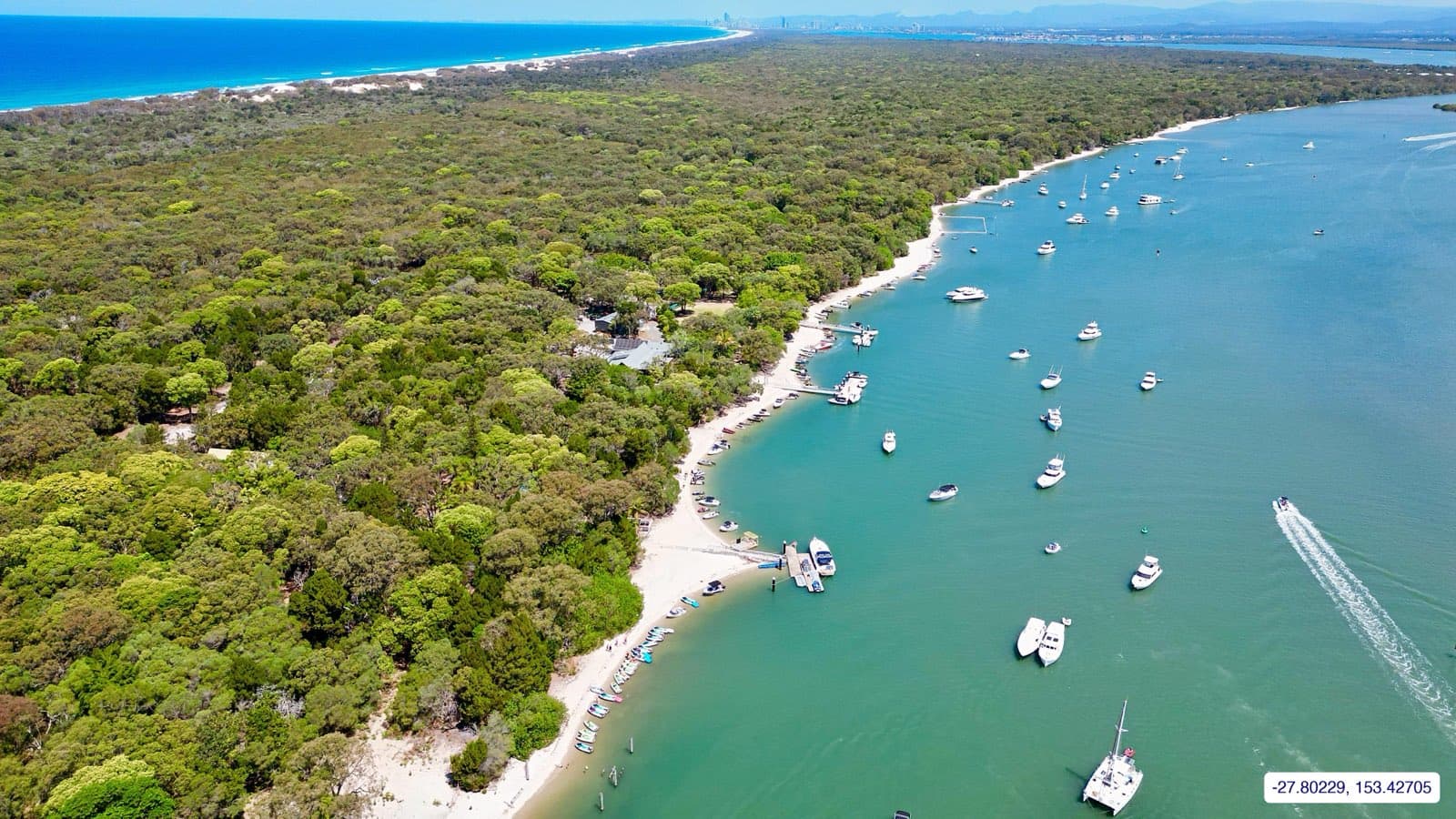 Photograph taken near South Stradbroke Island