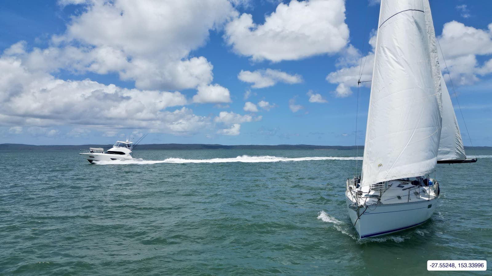 Photograph taken near Moreton Bay mainland