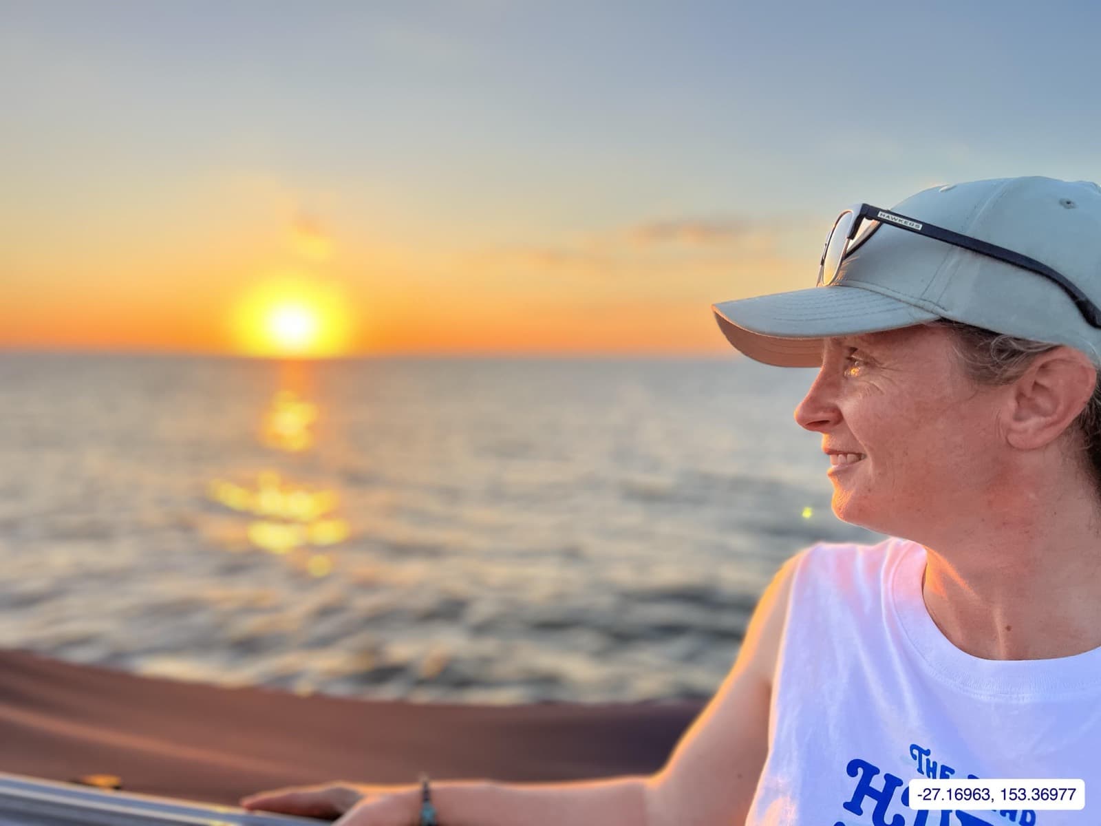 Photograph taken near Moreton Island