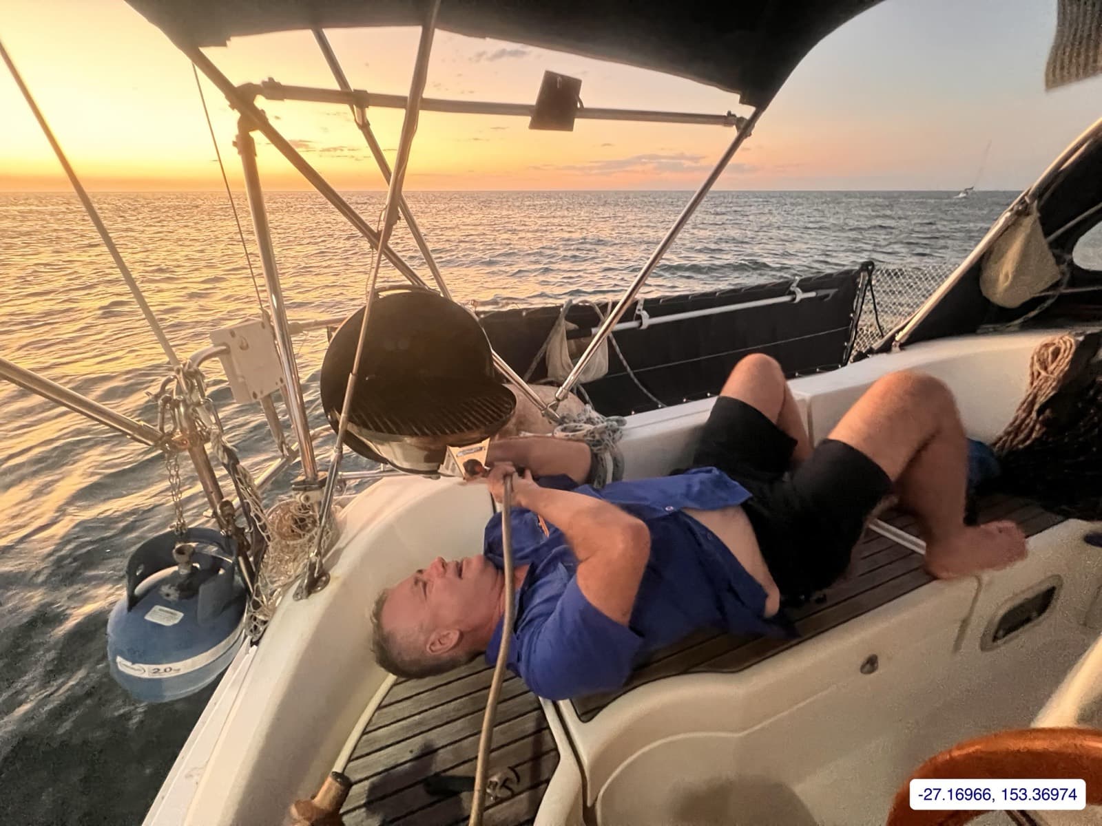 Photograph taken near Moreton Island