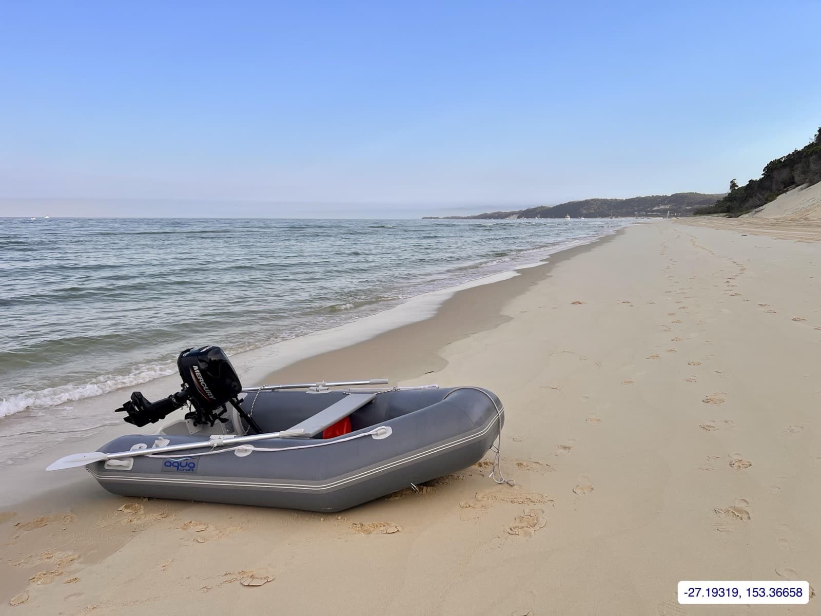 Photograph taken near Moreton Island