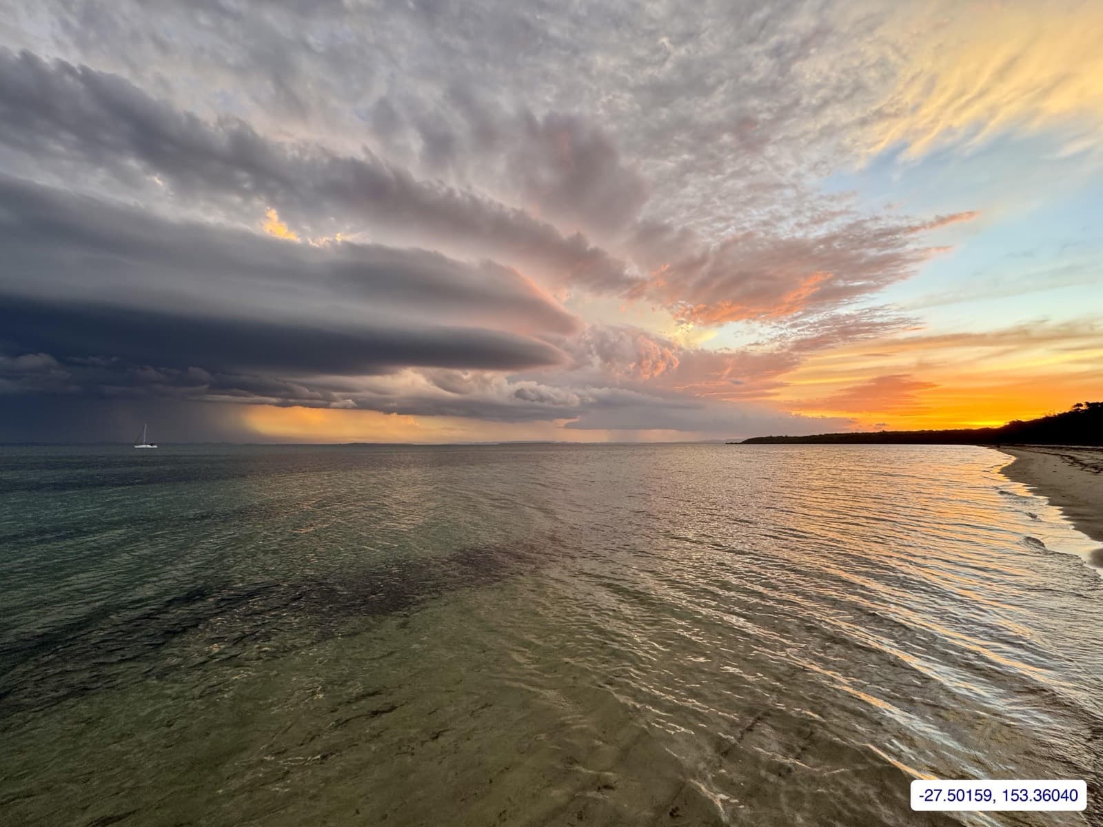 Photograph taken near Peel Island