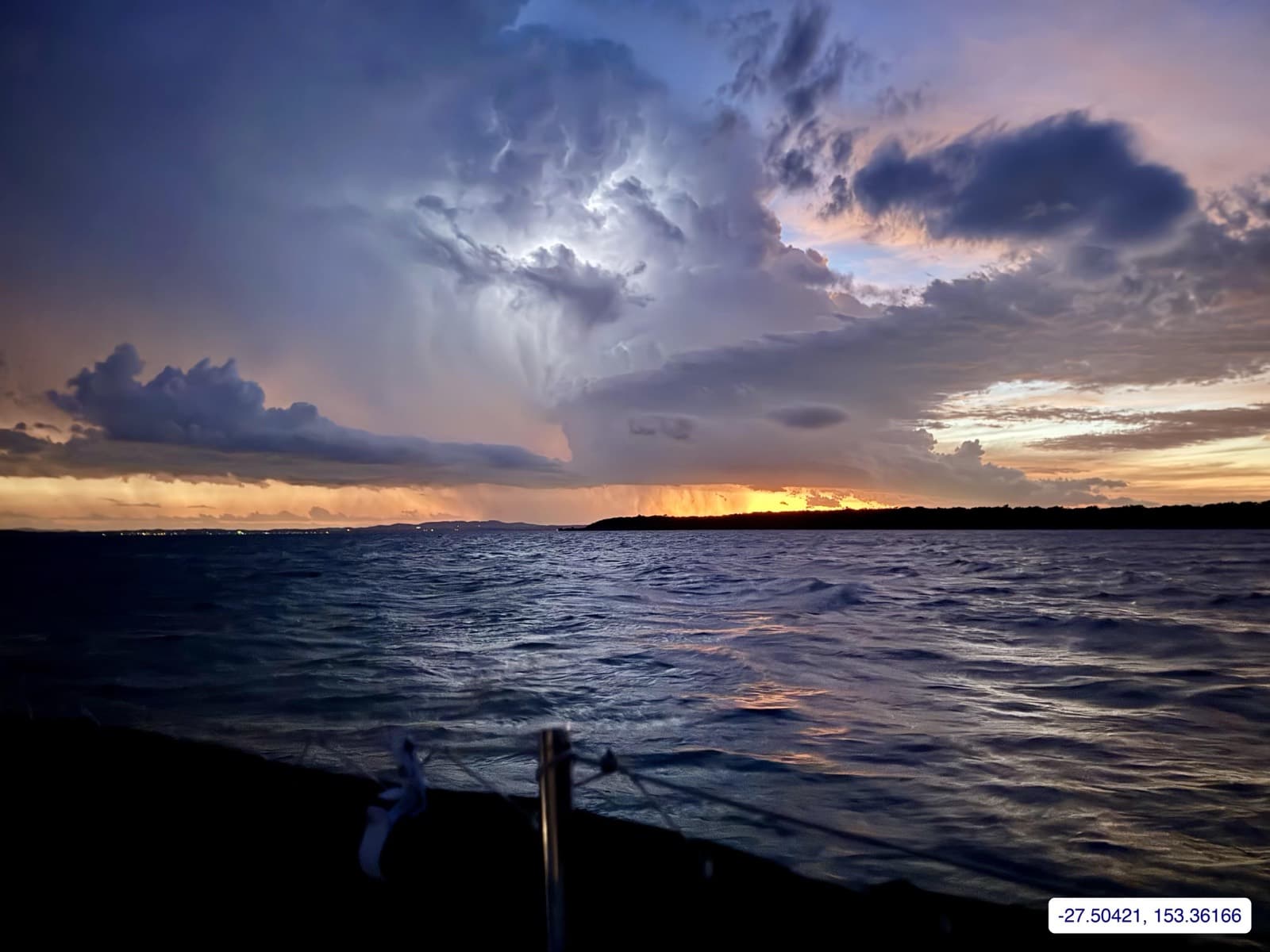 Photograph taken near Peel Island